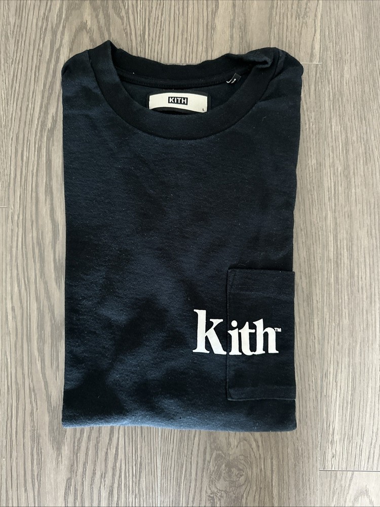 Kith Quinn Pocket Tee – Black – Size L