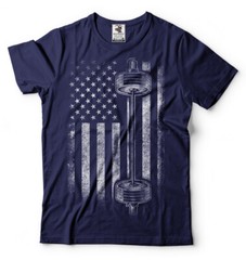 American Flag Gym and Fitness T-shirt Bodybuilding Weight Lifting Shirt