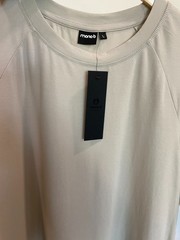 NEW Mens Raglan Tee Crewneck T-Shirt Neutral Bone Color Active Tee Athletic Fit