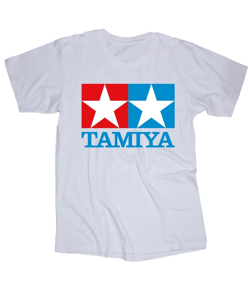 TAMIYA logo white T-shirt RC Cars Models Paints