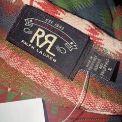 RRL Double RL Ralph Lauren Aztec Indian Print Short Sleeve T-shirt NWT Sz M