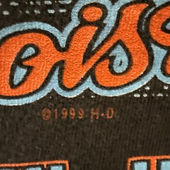 Vintage Harley Davidson Chicago Home of the Blues T Shirt Holoubek Large USA