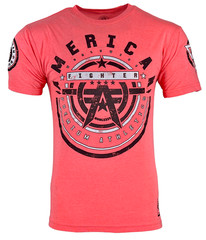 American Fighter Men’s T-shirt GALLOWAY Athletic MMA Pink XS-4XL