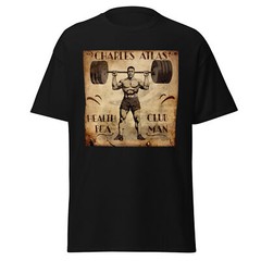 Gym T-Shirt, Charles Atlas fitness shirt for weight lifting