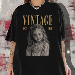 Custom Vintage Photo Birthday Comfort Colors Shirt, Retro Year Graphic Tee