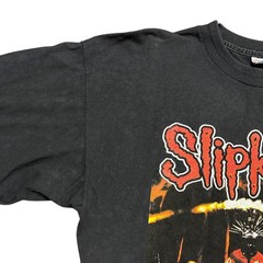 Vintage Slipknot Shirt Large Y2K Long Sleeve Tour Concert Nu Metal Rock Band Tee