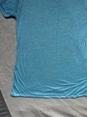 Buckle Burnout Muscle V-Neck T-Shirt Men’s XL Aruba Blue Lightweight Tee Grunge