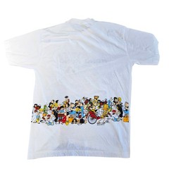 Vintage Dim Sum Shirts I Survived Hong Kong T Shirt Size L White 2 Sided Graphic