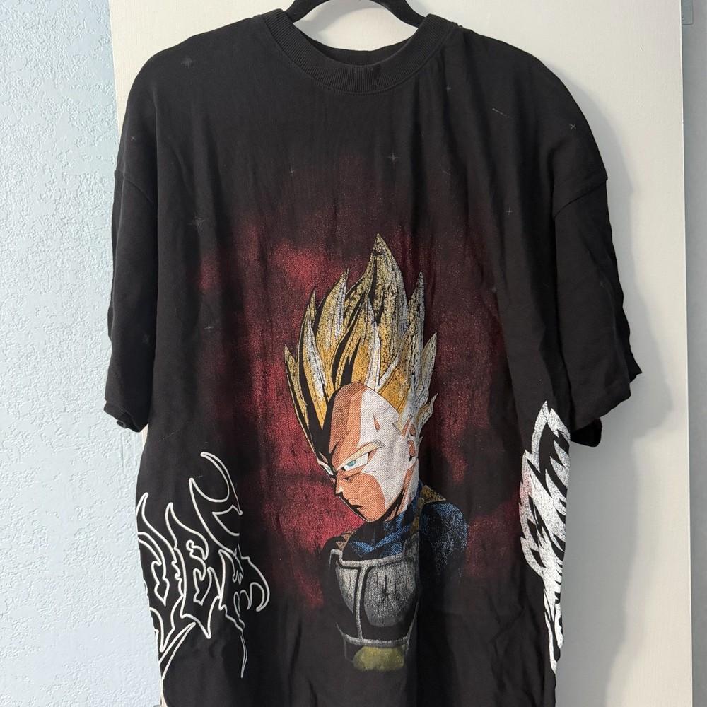 Darc Sport Dragon Ball Z Side by Side Vegeta Tee – Black, Size L