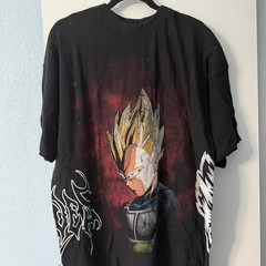 Darc Sport Dragon Ball Z Side by Side Vegeta Tee – Black, Size L