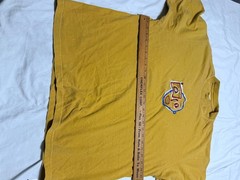 Shaka Wear Super MAX Heavy GOLD Men’s XL EMBROIDERED T-Shirt.