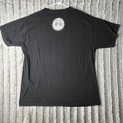 IV Letter Word Black Short Sleeve T-shirt AOP Adult L Cotton