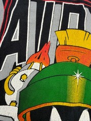 Vintage 1993 Marvin the Martian Los Angeles Raiders Looney Tunes 1-Stitch Shirt