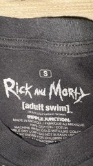 Ripple Junction Adult Swim Pickle Rick Graphic Black Cotton Crew Neck Tee S