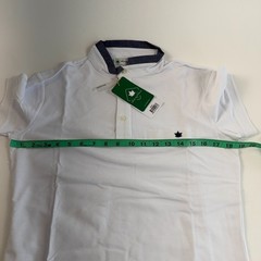 White by Nature Men 100% Cotton Short Sleeve High Neck T-Shirt White Size S NWT