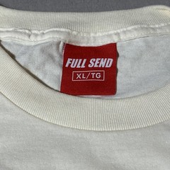 Full Send Shirt Mens XL White Green Weed Leaf Logo Graphic T-Shirt Tee