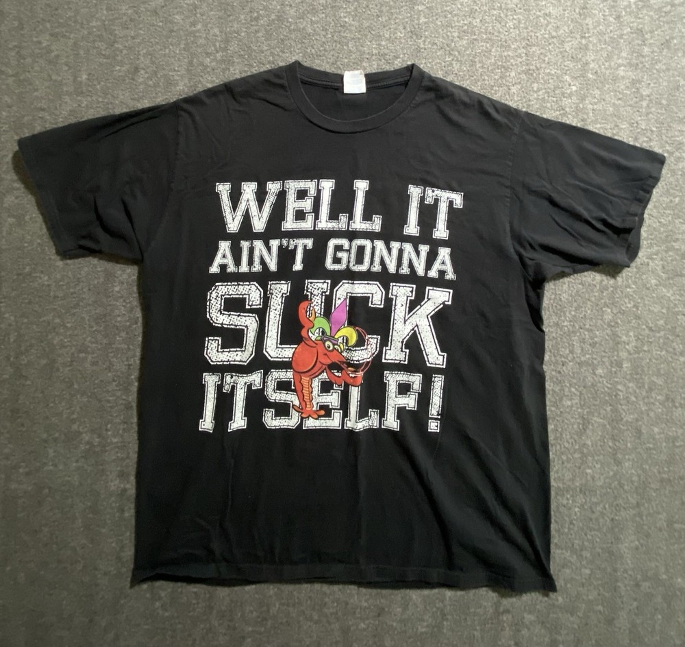 Port & Company Short Sleeve T-Shirt Men’s Black Blend Tee Size XL