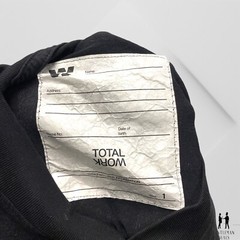 Total Work Standard Issue T shirt Size 1 S-M Mock Neck Black Tshirt Thick Cotton