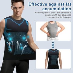 Men’s Compression Shirt Ionic Shaping Sleeveless Vest Sports Base Layer Tank Top