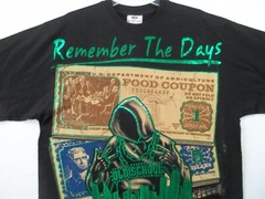 Remember the Days Throw Back Money Mens Black Graphic T Shirt Size L Tall