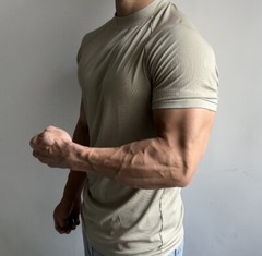 Summer Sports Training Short-Sleeved Men Stretch Quick Drying T-Shirt Breathable