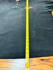 Vintage 90s Harley Davidson Henley Shirt XL Black Gainesville FL Single Stitch