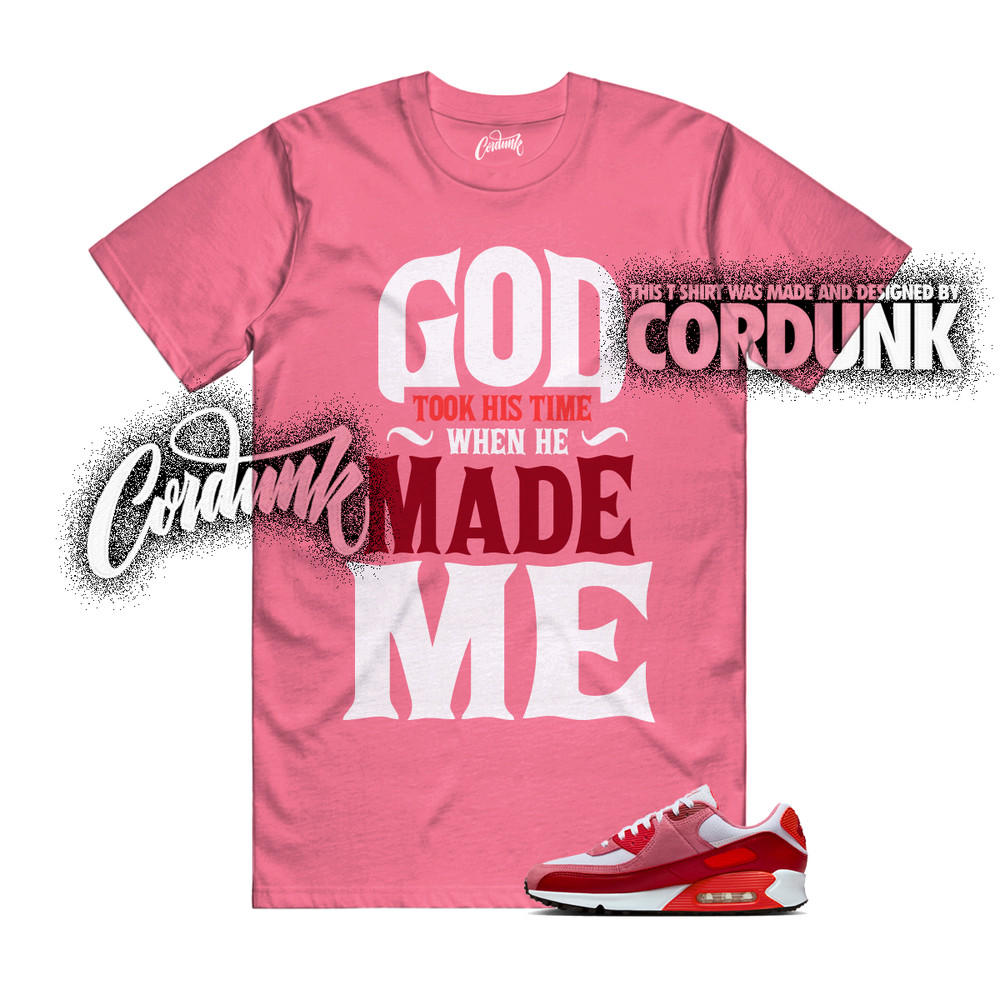 Air Max 90 Peony Light Crimson Team White Valentines Day 2026 T Shirt Match GTHT