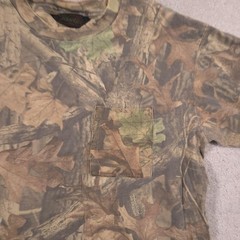 Liberty Shirt Mens Large Brown Camo Pocket Tee Hunting Advantage Outdoor
