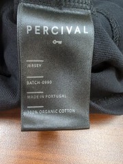 New Percival Mens Espresso Martini Oversized Embroidered Tshirt Size Medium