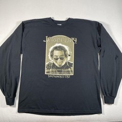 Vintage Jerry Garcia Shirt Mens XL Black San Francisco Music Festival 2008