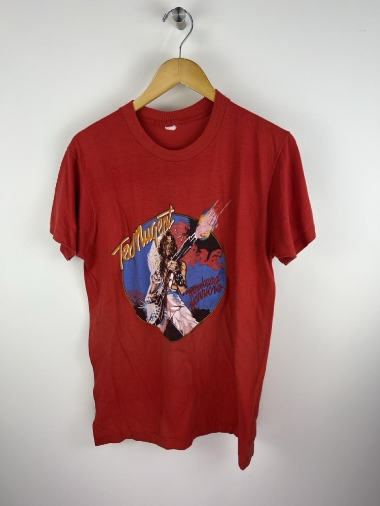 Vintage 1980 Red Ted Nugent Workers Warriors band graphic tee