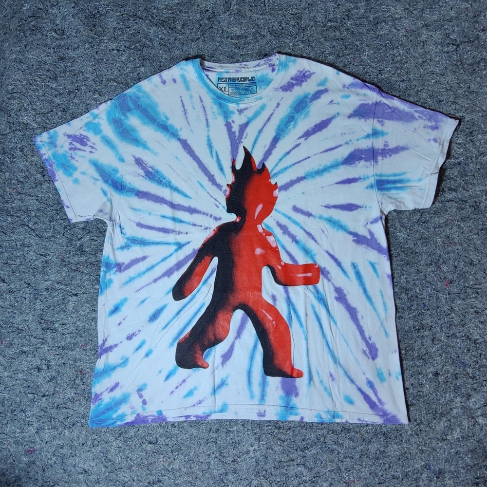 Travis Scott Astroworld Festival 2021 Tie Dye T-Shirt XL Cactus Jack Astrofest