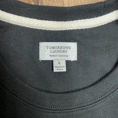 Tomorrows Laundry Men’s Large Black Modern Fit Tee T-shirt, Essential Tee