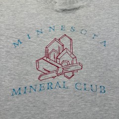 Vintage 80s 90s Minnesota Mineral Club Gem Crystals Quartz Rock Collector USA XL