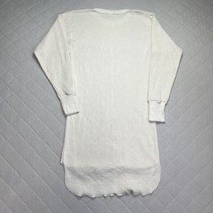 Vintage Hanes Long Johns Shirt Top Mens Large Lot 2 White Thermal USA Underwear