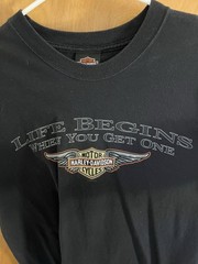 VTG Harley-Davidson Adventure T-shirt Men’s Size L Dover, OH Motorcycles Classic