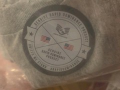 Rapid Dominance America Basic Tee Heather Gray Light Cotton Shirt Size XL