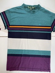 Vintage Knights Of Round Table Crewneck Men’s Shirt L Color Block Striped