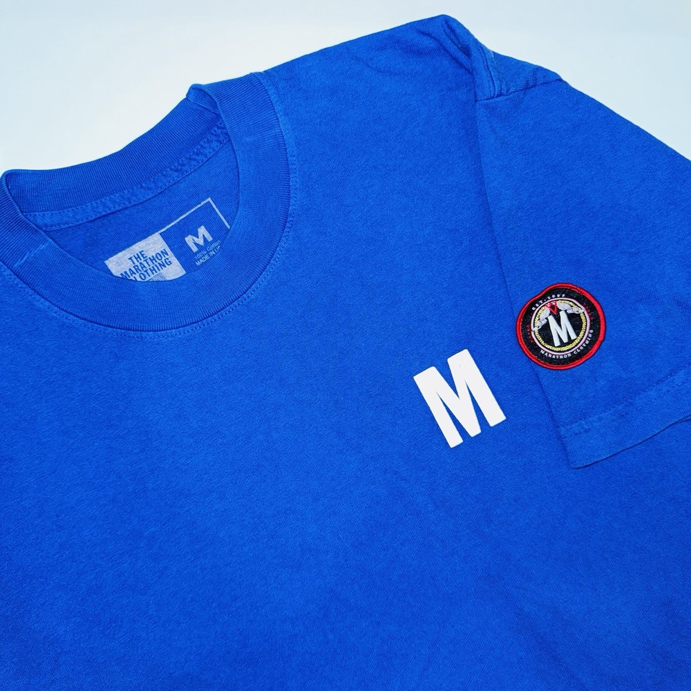 The Marathon Clothing TMC T-Shirt Nipsey Hussle Blue Men’s Medium Made In USA