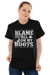Southern Country Blame It All On My Boots Womens or Mens Crewneck T Shirt Tee