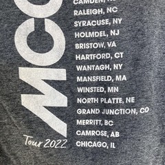 Tim McGraw Band T Shirt Adult Large Gray McGraw 2022 Tour Short Sleeve