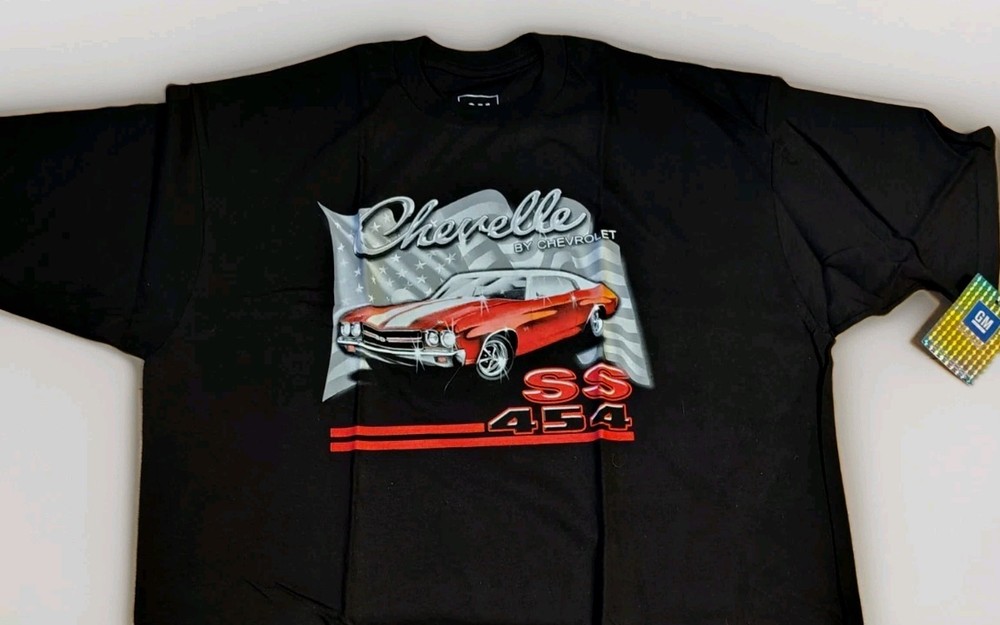 Chevelle Shirt SS 454 Classic American Muscle Car GM Graphic Tee New w Tags Nwt