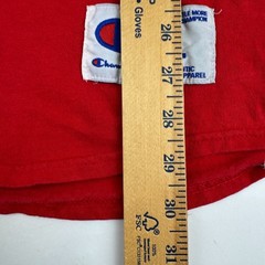 Google Mens Size L Log Birler 3/4 Sleeve Raglan Champion Shirt Red