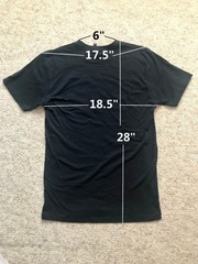 New Next Level Apparel Unisex T Shirt Black with M AI Lab logo 100% cotton Sz S