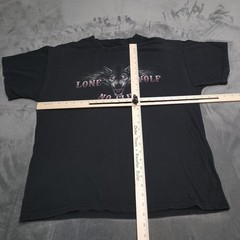 Lone Wolf Crew No Club Biker Large Black Alpha Motorcycle Independent Braaaaap