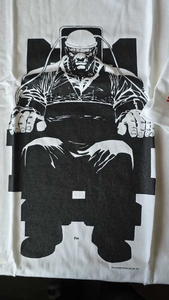 FRANK MILLER’S SIN CITY COMIC GRAPHITTI DESIGNS MARV SHIRT 2XL HANES 2008