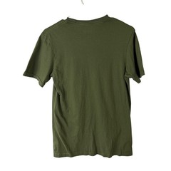 Disney Mickey Mouse Enjoy the Outdoors Camping Graphic T-Shirt Olive Green Small