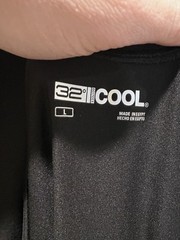 Mens 32 Degrees Cool Black T shirt, Size Large NWOT