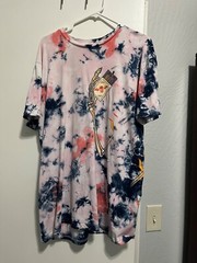 Rare Avenged Sevenfold A7X PYROMANIAC Tie Dye Style T-Shirt Sz L