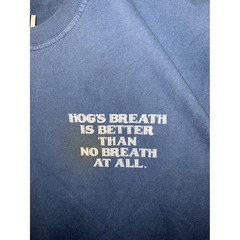 Comfort Colors Hogs Breath Saloon Key West Sleeveless Graphic T-Shirt Blue L
